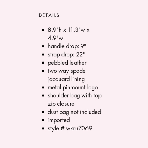 Kate Spade Melody Forest Floral Flap Shoulder Bag - Picture 5 of 5